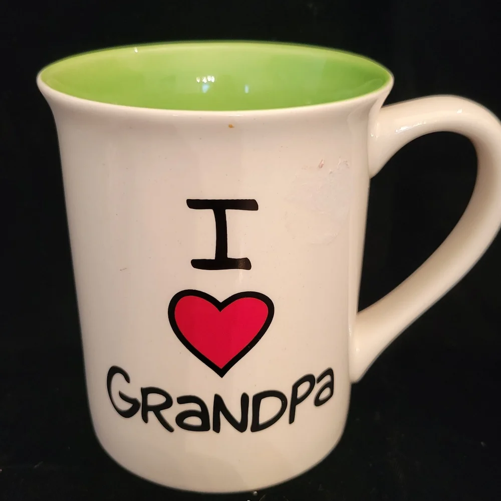 I ❤️ Grandpa Mug by Laurie Vessy. - Picture 1 of 5